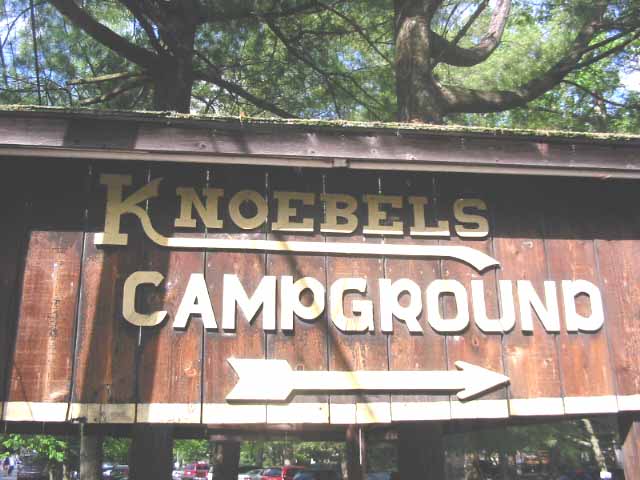 knoebels campground sign