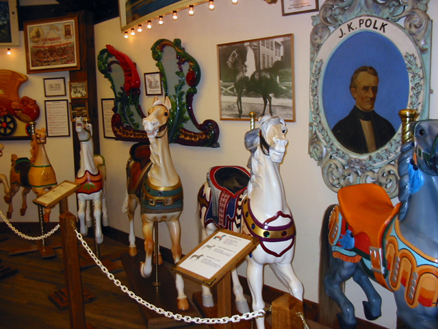 knoebels carousel museum horses