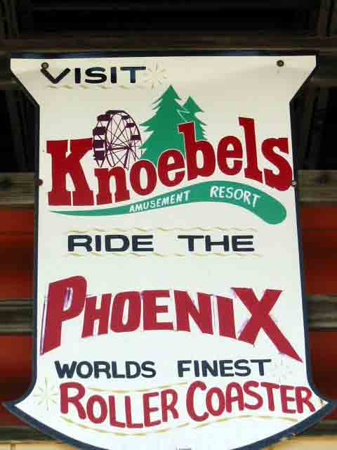 Ride the Pheonix Roller Coaster Sign